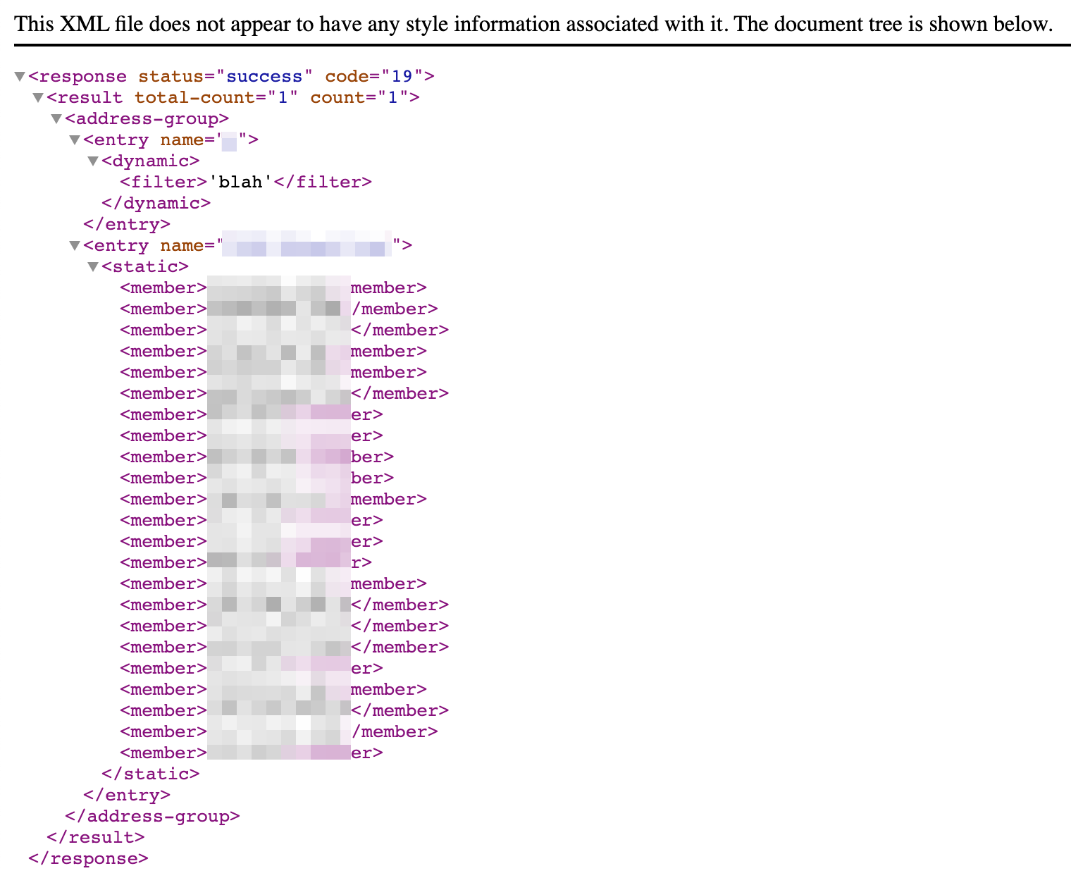 XML API浏览器主页